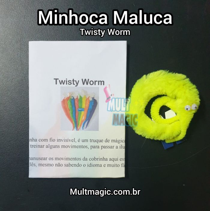 Twisty Worm Minhoca Magica Maluca (Azul) 